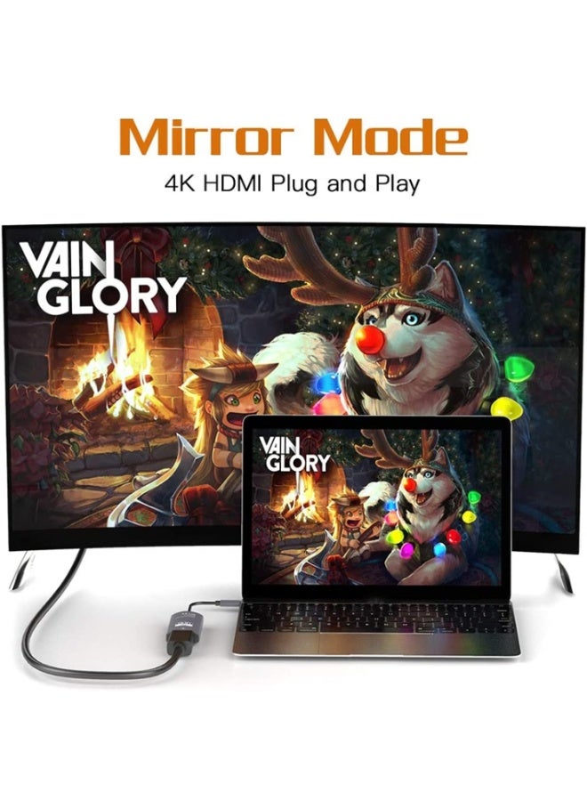 TH001 Type-C To 4K HDMI Adapter 60Hz -Grey - Image 5